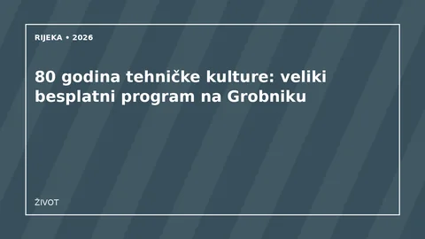 Originalna urednička ilustracija manifestacije 80 godina tehničke kulture na Grobniku