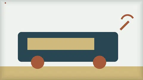 Stilizirani električni gradski autobus na riječkoj ulici uz simbol punjenja