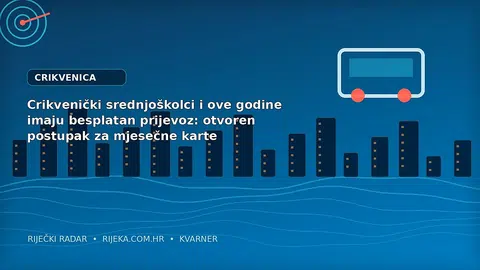 Crikvenički srednjoškolci i ove godine imaju besplatan prijevoz: otvoren postupak za mjesečne karte
