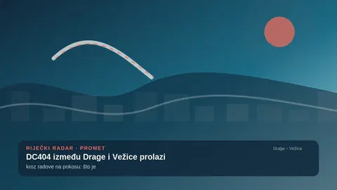 DC404 između Drage i Vežice prolazi kroz radove na pokosu: što je vozačima bilo najvažnije