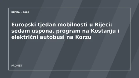 Originalna urednička ilustracija za članak: Europski tjedan mobilnosti u Rijeci: sedam uspona, program na Kostanju i električni autobusi na Korzu