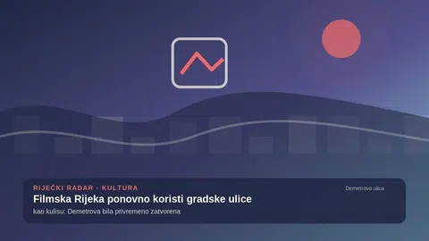 Filmska Rijeka ponovno koristi gradske ulice kao kulisu: Demetrova bila privremeno zatvorena