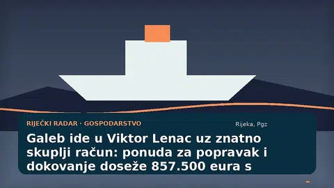 Ilustracija muzejskog broda Galeb u suhom doku riječkog brodogradilišta
