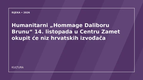 Originalna urednička ilustracija za članak: Humanitarni „Hommage Daliboru Brunu“ 14. listopada u Centru Zamet okupit će niz hrvatskih izvođača