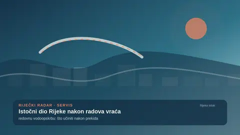Istočni dio Rijeke nakon radova vraća redovnu vodoopskrbu: što učiniti nakon prekida
