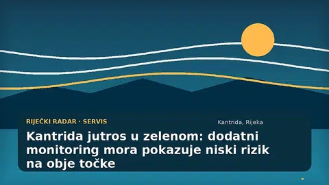 Ilustracija jutarnjeg monitoringa mora na riječkoj Kantridi