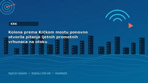 Kolona prema Krčkom mostu ponovno otvorila pitanje ljetnih prometnih vrhunaca na otoku