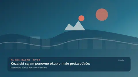Kozalski sajam ponovno okupio male proizvođače: kvartovska tržnica kao mjesto susreta