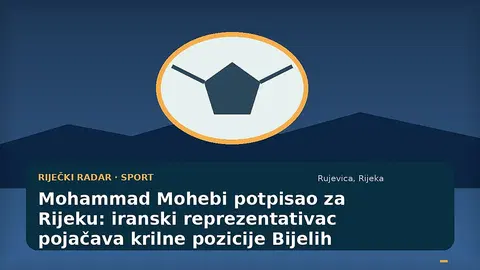 Ilustracija novog krilnog nogometaša HNK Rijeka na Rujevici