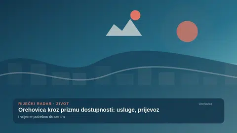 Orehovica kroz prizmu dostupnosti: usluge, prijevoz i vrijeme potrebno do centra