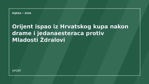 Originalna urednička ilustracija za članak: Orijent ispao iz Hrvatskog kupa nakon drame i jedanaesteraca protiv Mladosti Ždralovi