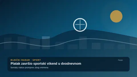 Platak završio sportski vikend u dvodnevnom formatu nakon promjene zbog vremena