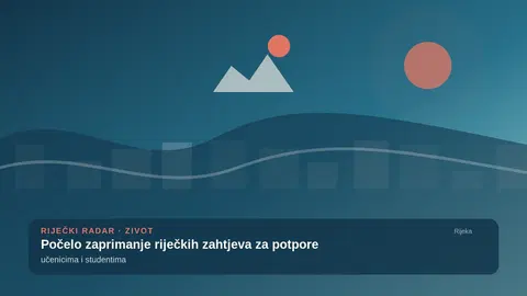 Počelo zaprimanje riječkih zahtjeva za potpore učenicima i studentima