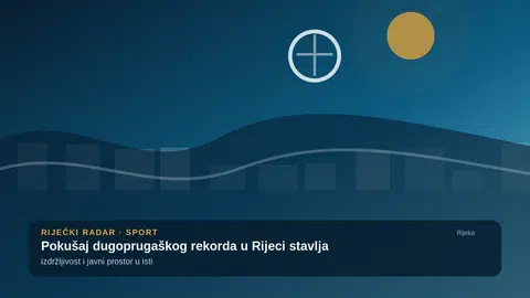 Projekt Hrabrost prolazi kroz Rijeku: 827 kilometara za pokušaj Guinnessova rekorda