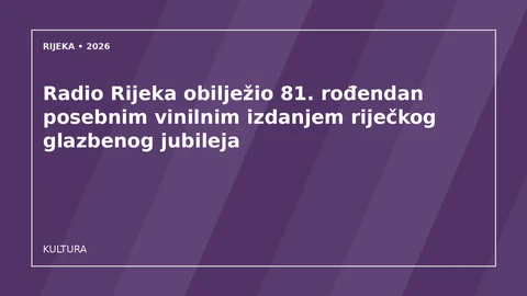 Originalna urednička ilustracija za članak: Radio Rijeka obilježio 81. rođendan posebnim vinilnim izdanjem riječkog glazbenog jubileja