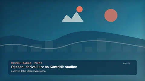 Riječani darivali krv na Kantridi: stadion ponovno dobio ulogu izvan sporta