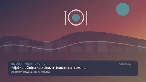 Riječka tržnica kao dnevni barometar sezone: što krajem kolovoza stiže na štandove