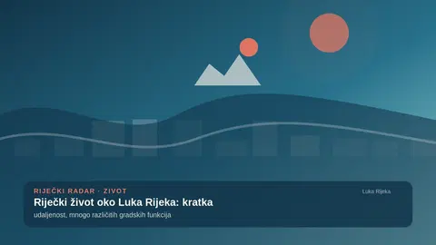 Riječki život oko Luke Rijeka: kratka udaljenost, mnogo različitih gradskih funkcija
