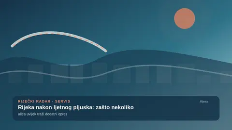 Rijeka nakon ljetnog pljuska: zašto nekoliko ulica uvijek traži dodatni oprez