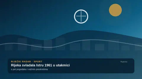 Rijeka izgradila tri gola prednosti pa u završnici sačuvala pobjedu protiv Istre 1961
