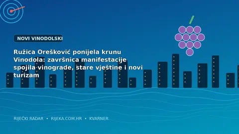 Ružica Orešković ponijela krunu Vinodola: završnica manifestacije spojila vinograde, stare vještine i novi turizam