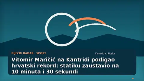 Ilustracija natjecanja u statici ronjenja na dah na bazenima Kantrida