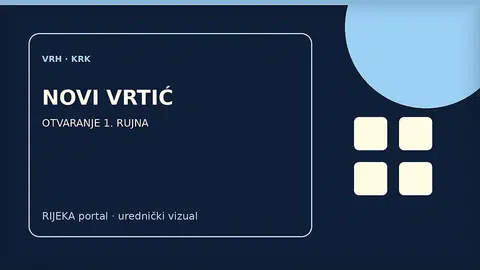 Urednička ilustracija novog područnog vrtića u Vrhu na otoku Krku