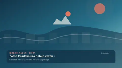 Zašto Gradska ura ostaje važna i kada nije na naslovnicama lokalnih događanja