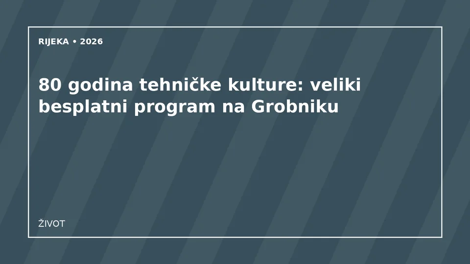 Originalna urednička ilustracija manifestacije 80 godina tehničke kulture na Grobniku