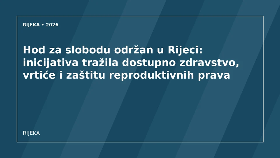 Originalna urednička ilustracija za članak: Hod za slobodu održan u Rijeci: inicijativa tražila dostupno zdravstvo, vrtiće i zaštitu reproduktivnih prava