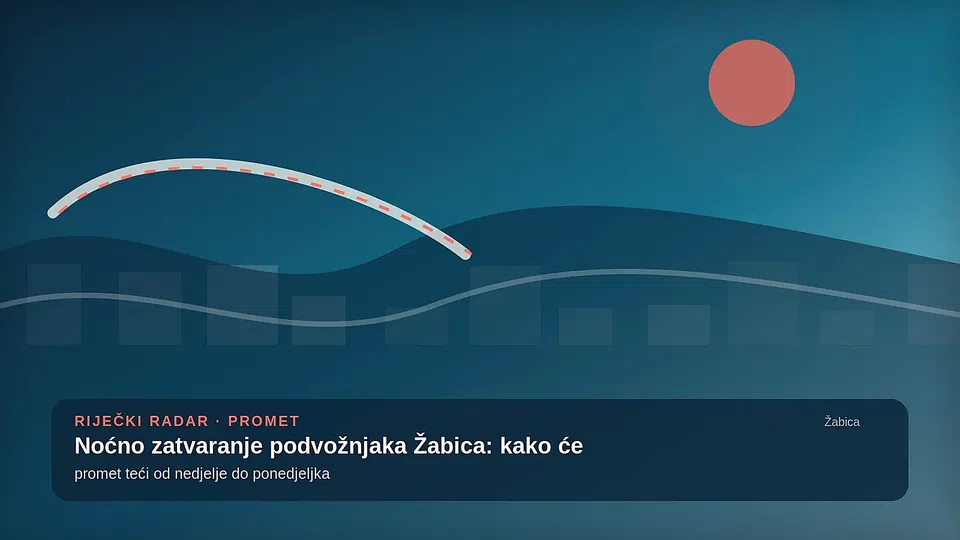 Noćno zatvaranje podvožnjaka Žabica: kako će promet teći od nedjelje do ponedjeljka